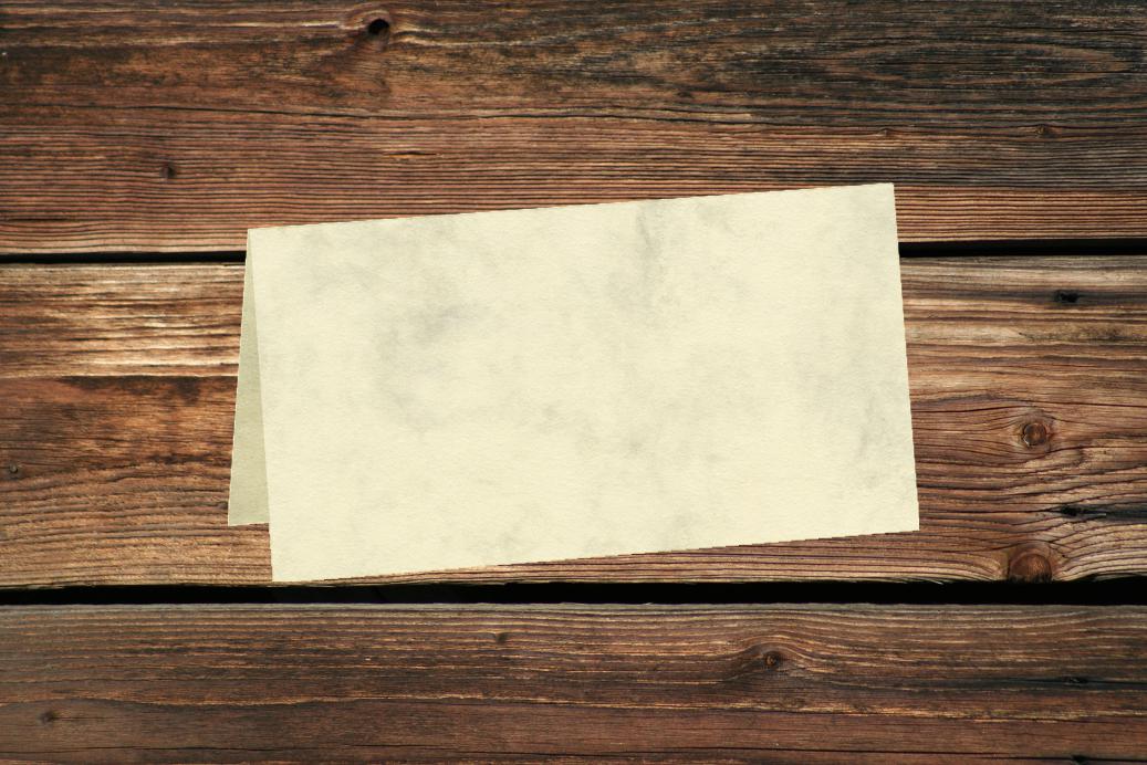 Tischkarten 50/100x100 mm Chamois Marmora 220 g/qm